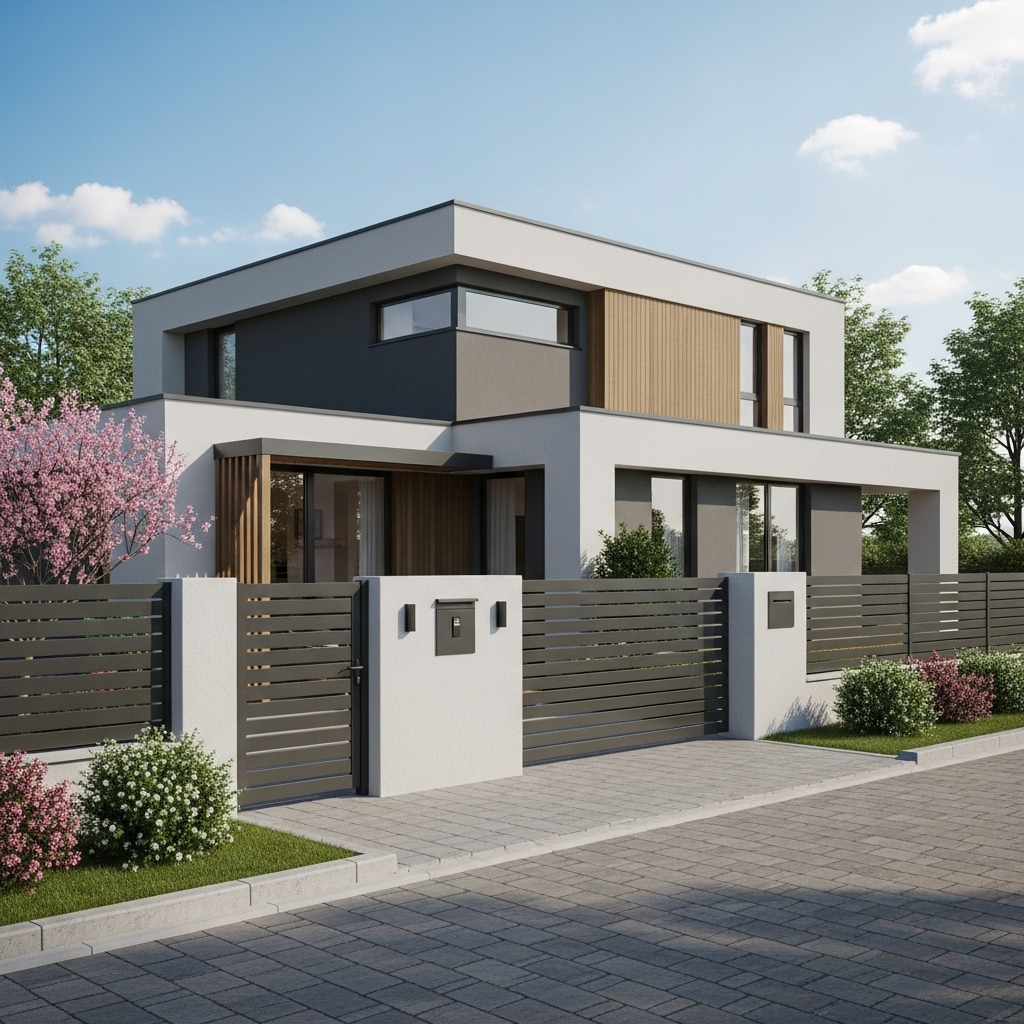 Ворота з обшивкою Горизонт (Вузький)