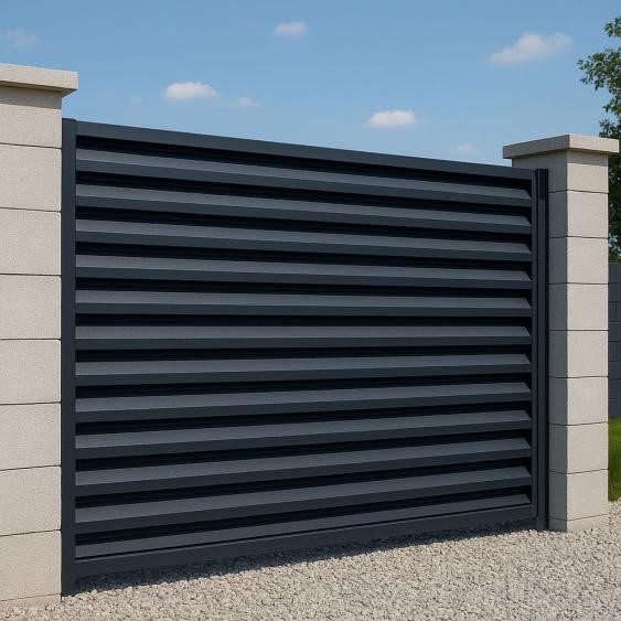 Ворота з обшивкою Жалюзі (Стандарт)